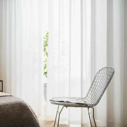 Rideaux voile blanc