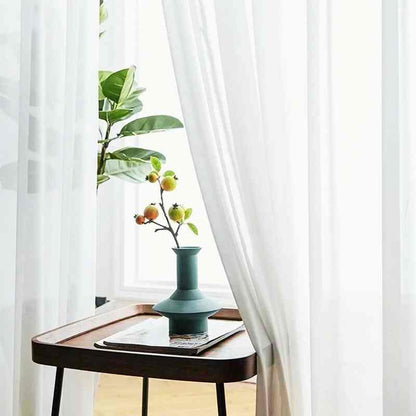 Rideaux voile blanc