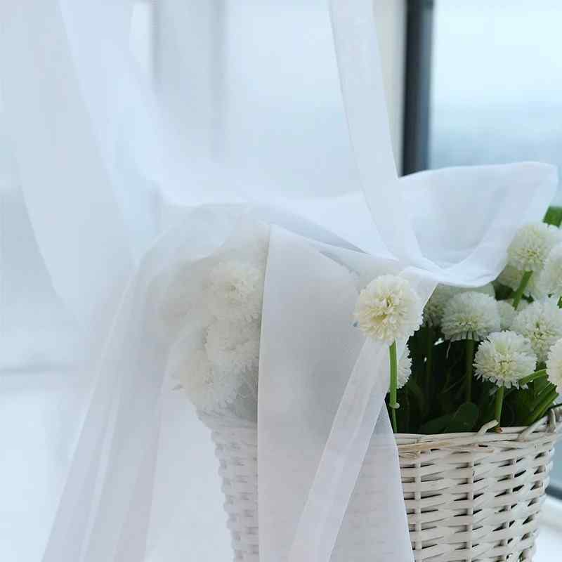 Voile Blanc Luxe Rideau