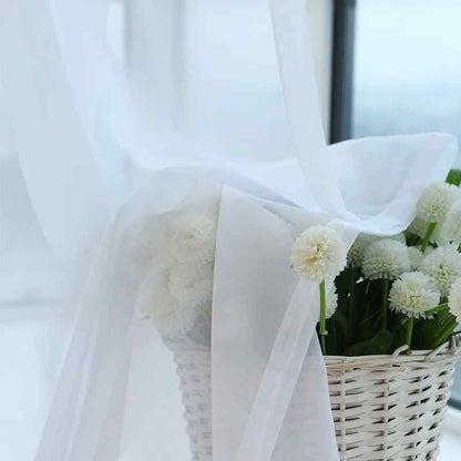Voile Blanc Luxe Rideau