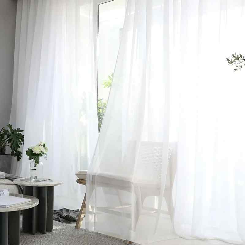 Voile Blanc Luxe Rideau