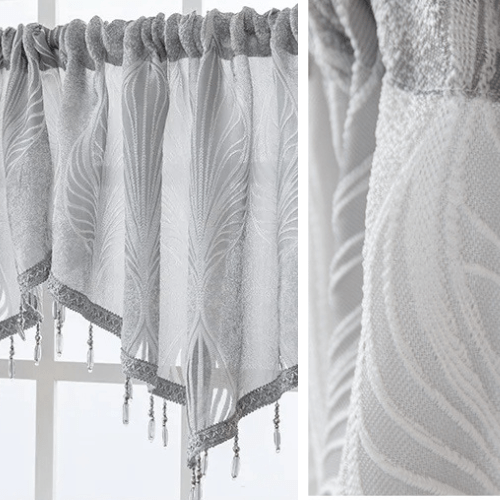 Rideau Fenetre Cuisine Gris