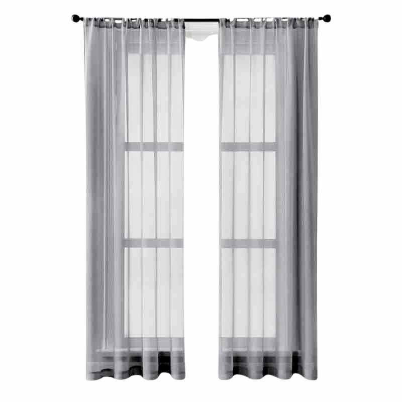 Rideau voilage gris perle