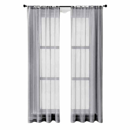 Rideau voilage gris perle