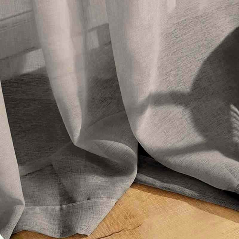 Rideau voilage gris perle