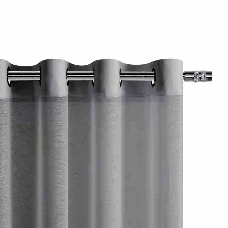 Rideau voilage gris perle