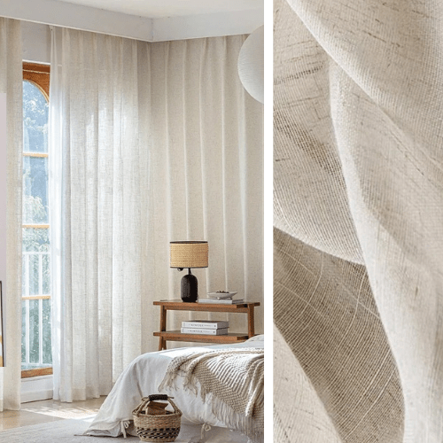 Rideau Lin - Voilage Ivoire