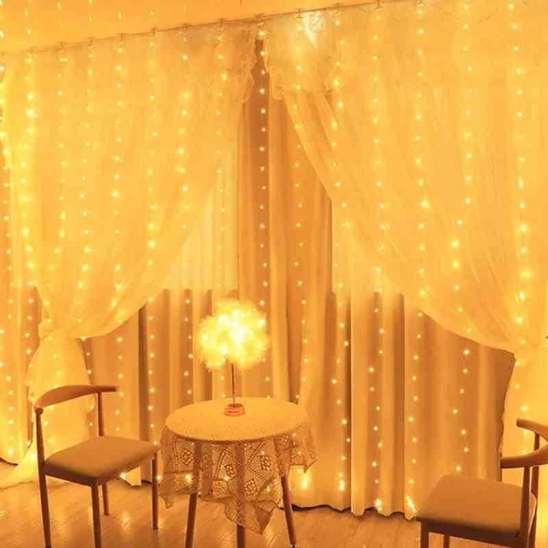 Rideau lumineux de Noël scintillant