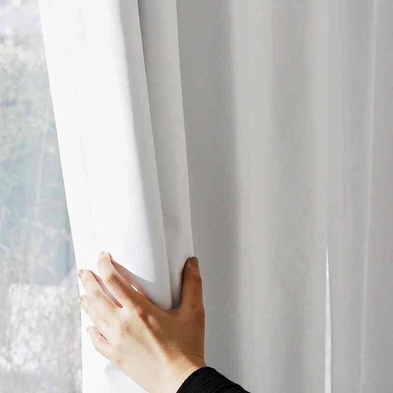 Rideau Luxe Blanc Épais