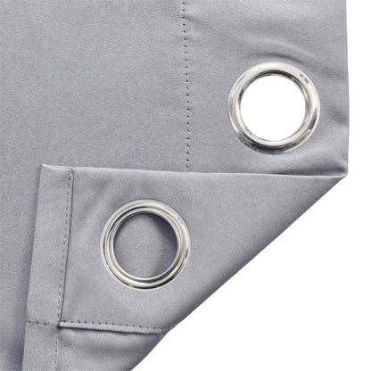 Rideau occultant gris clair