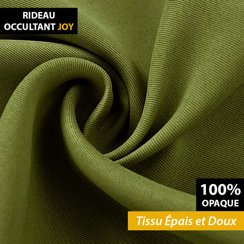 Rideau Vert Olive Occultant Joy Verte