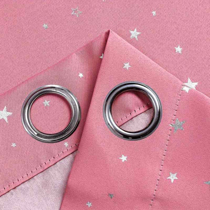 Rideau occultant rose poudré