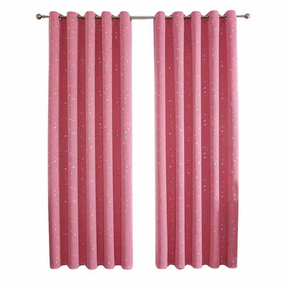 Rideau occultant rose poudré