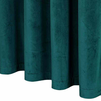 Rideau Velours Bleu Canard Prestige