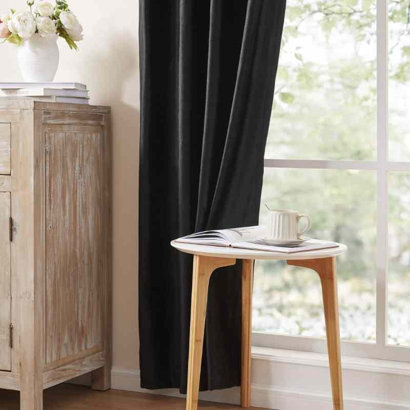 Velours Noir Premium - Rideau de Luxe