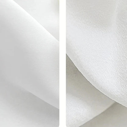 Rideau Voilage - Effet Velours Blanc