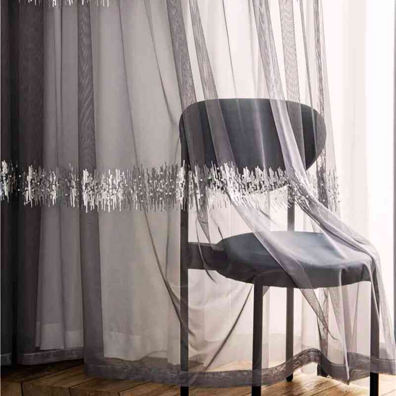 Voilage gris tendance