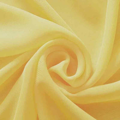 Voilage jaune pour une déco lumineuse