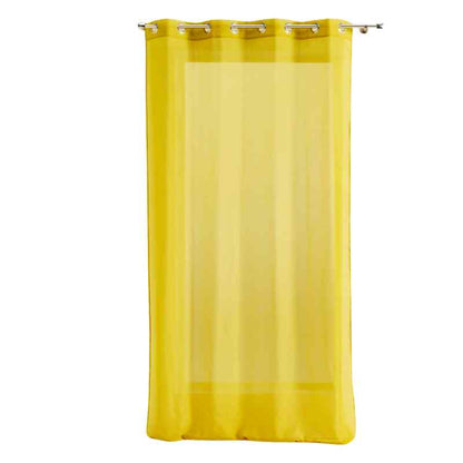 Voilage jaune pour une déco lumineuse