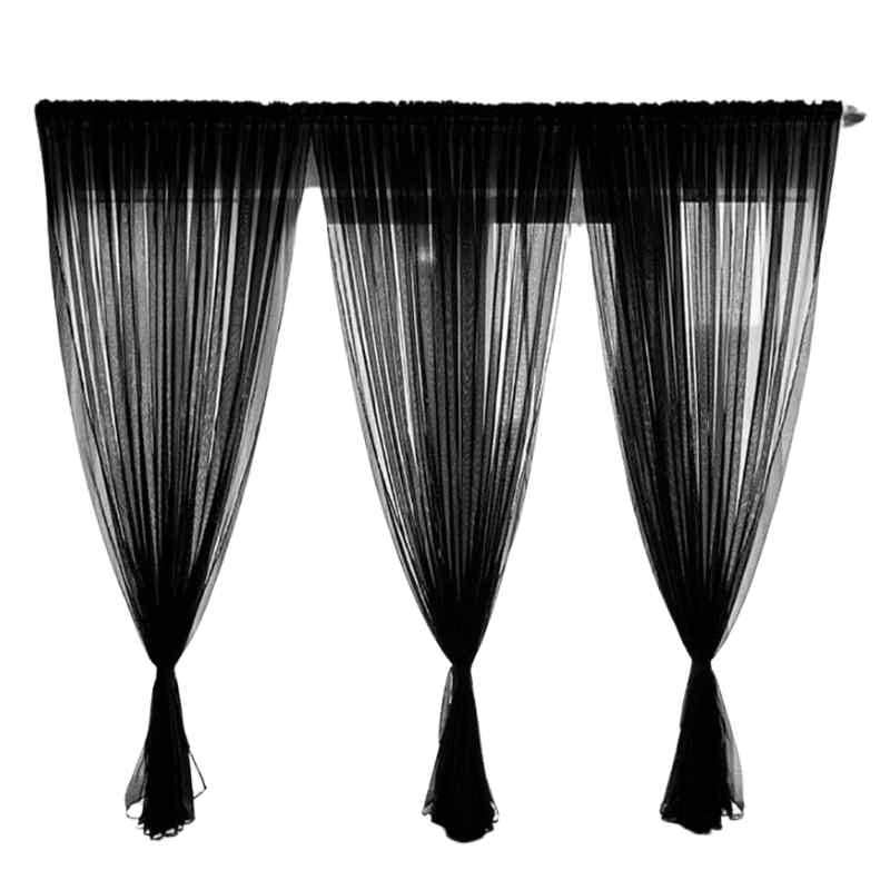 Voilage noir "Nuit Élégante"
