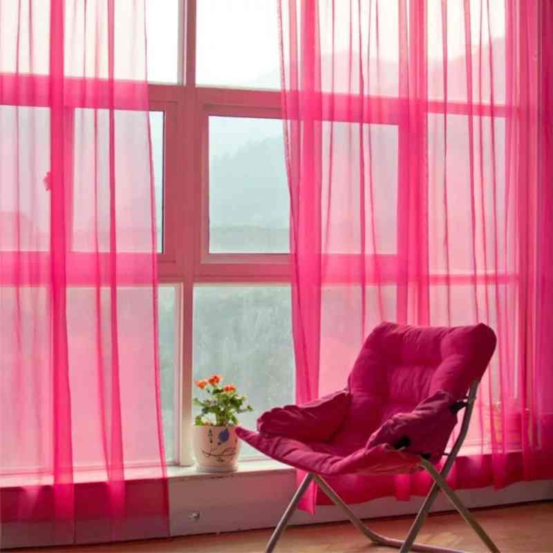 Voilage Rose - Collection Élégance