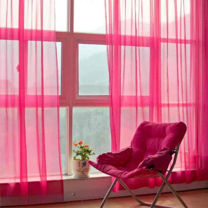 Voilage Rose - Collection Élégance