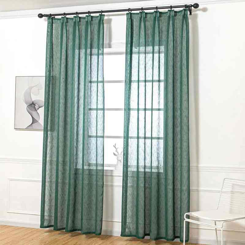 Voilage vert emeraude de qualité supérieure