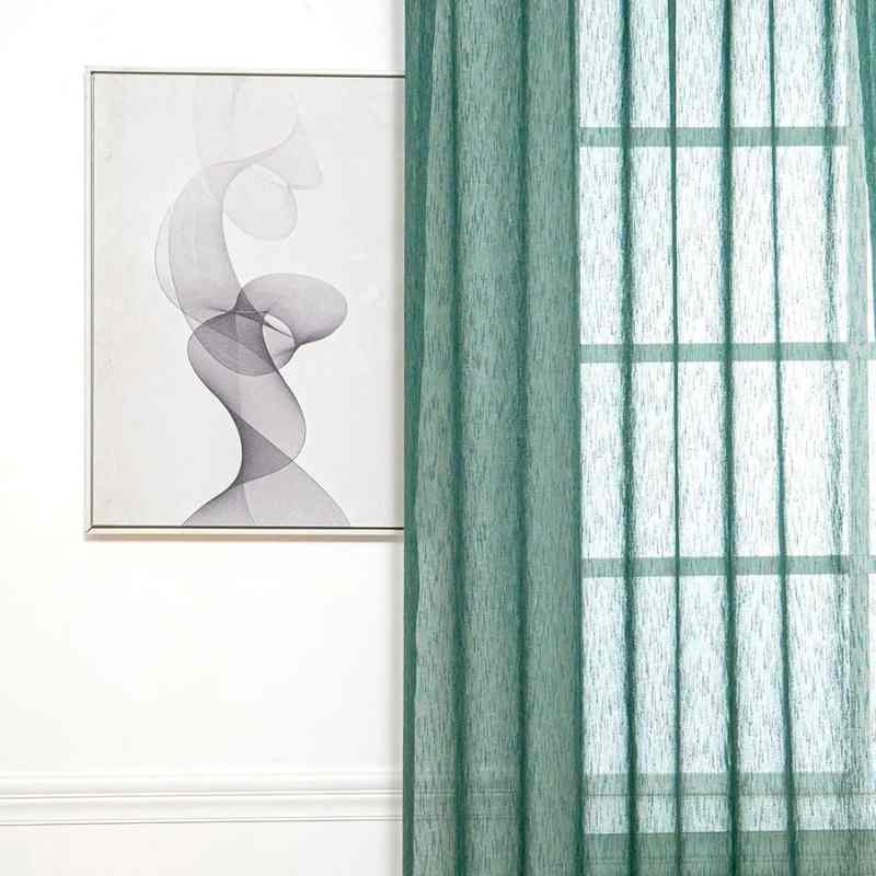 Voilage vert emeraude de qualité supérieure