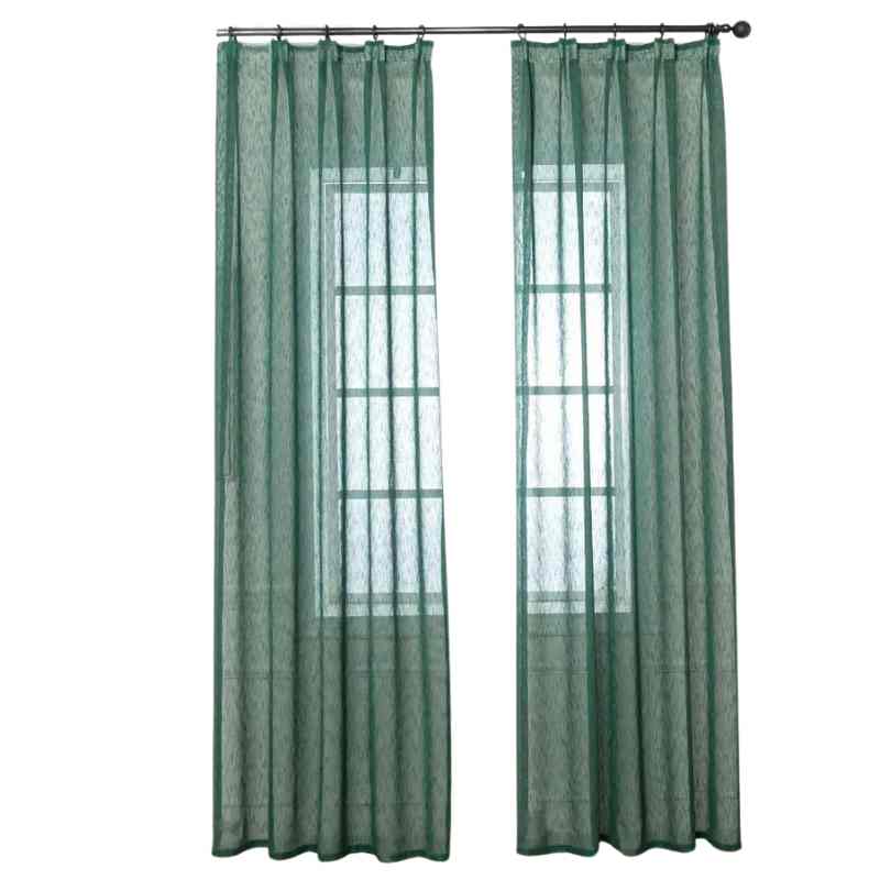 Voilage vert emeraude de qualité supérieure