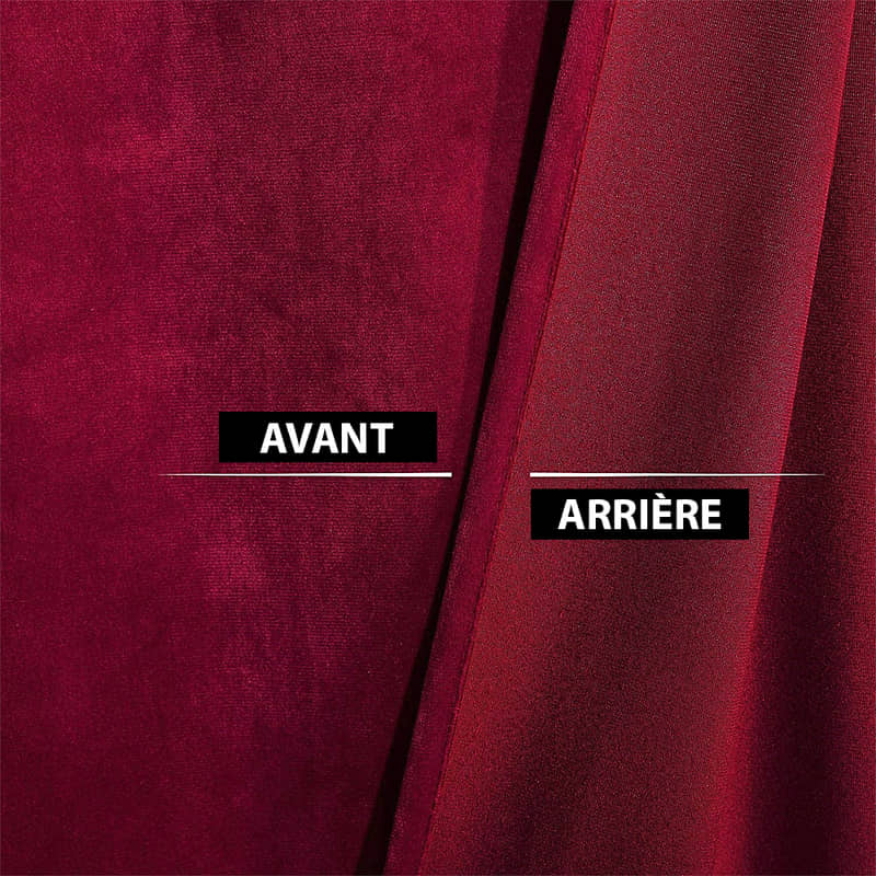 Rideau Anti-Chaleur de Luxe Bordeaux