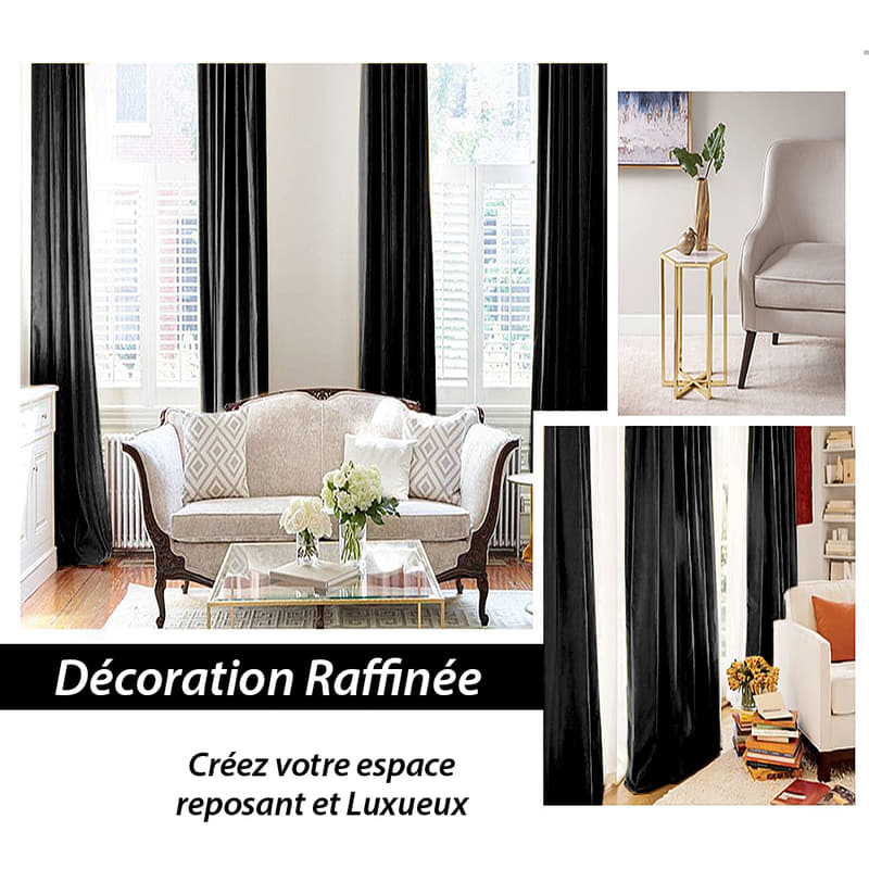 Rideau Thermique Luxury Noir