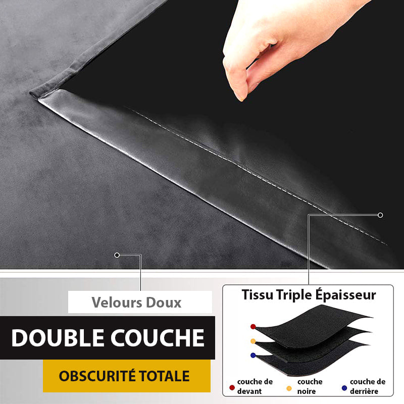 Velvetine Gris FoncéRideau Occultant