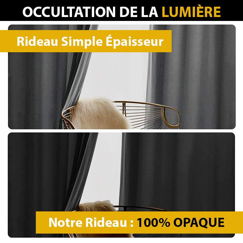 Velvetine Gris FoncéRideau Occultant