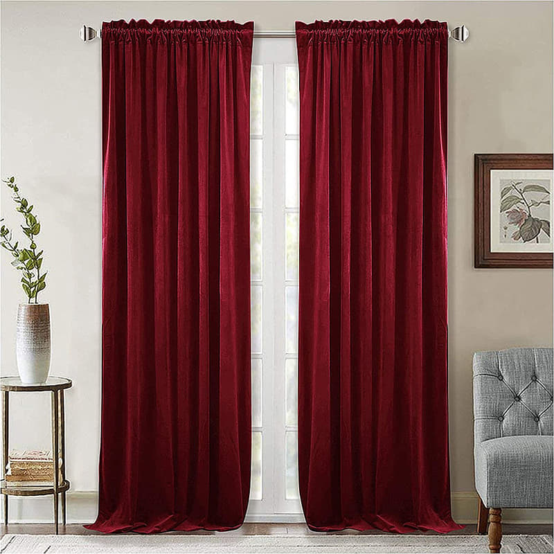 Rideau Anti-Chaleur de Luxe Bordeaux