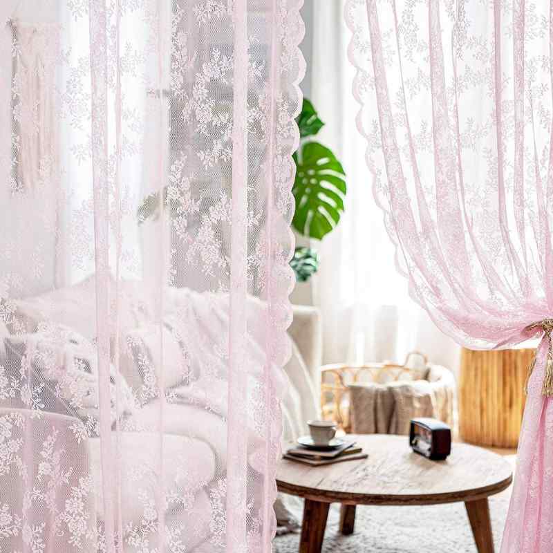 Rideaux romantiques en dentelle