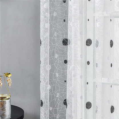 Rideau Voilage Nids d'Oiseaux Blanc Nature Chic