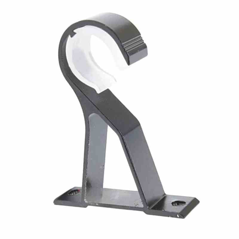 Support pour tringle à rideau noir