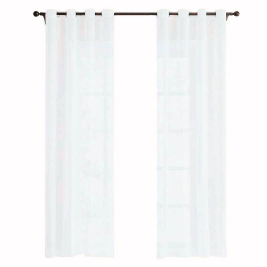 Voilage blanc à œillets de qualité supérieure