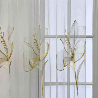Voilages en fleurs