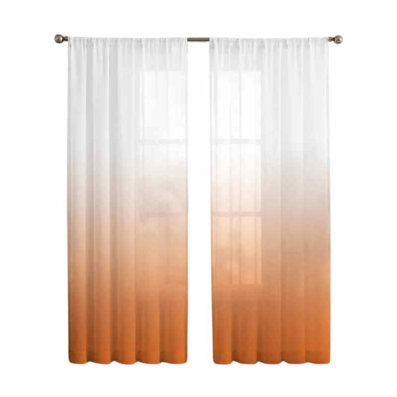 Voilage Solaire Orange Sunset