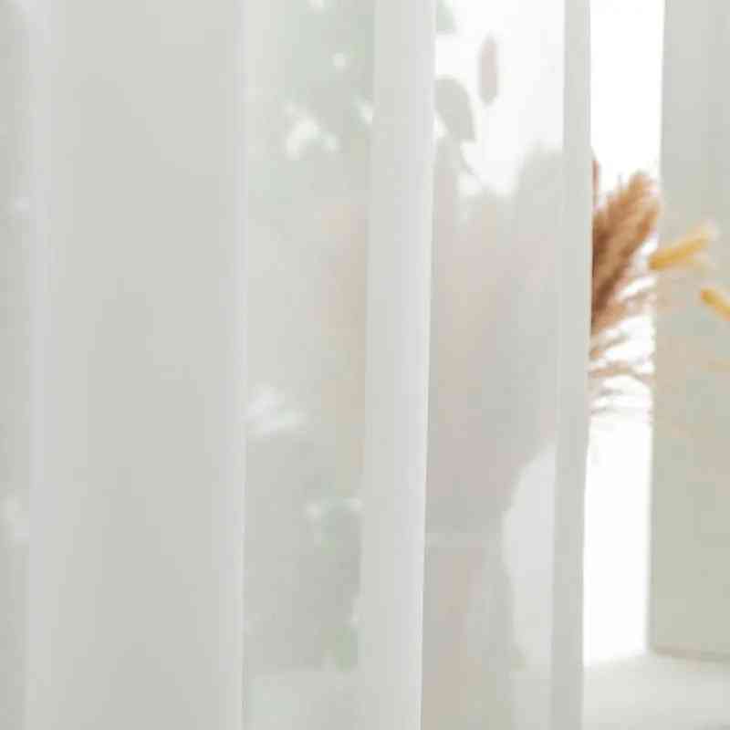 Voilage Blanc Transparent Deluxe