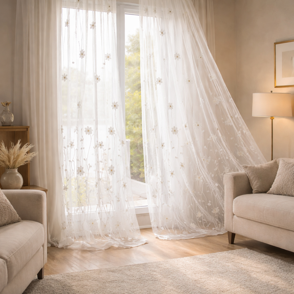 Voilage grande largeur