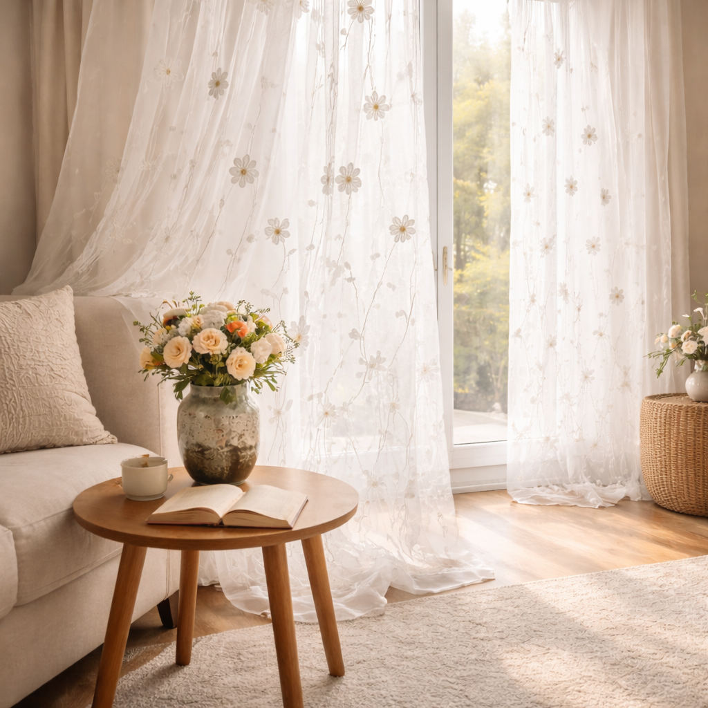 Voilage grande largeur