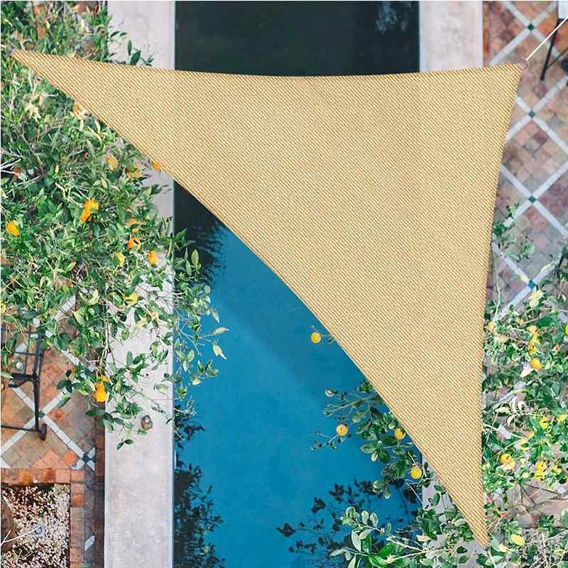 Voile d'ombrage Triangulaire 5x5x5 - Luxe en Extérieur